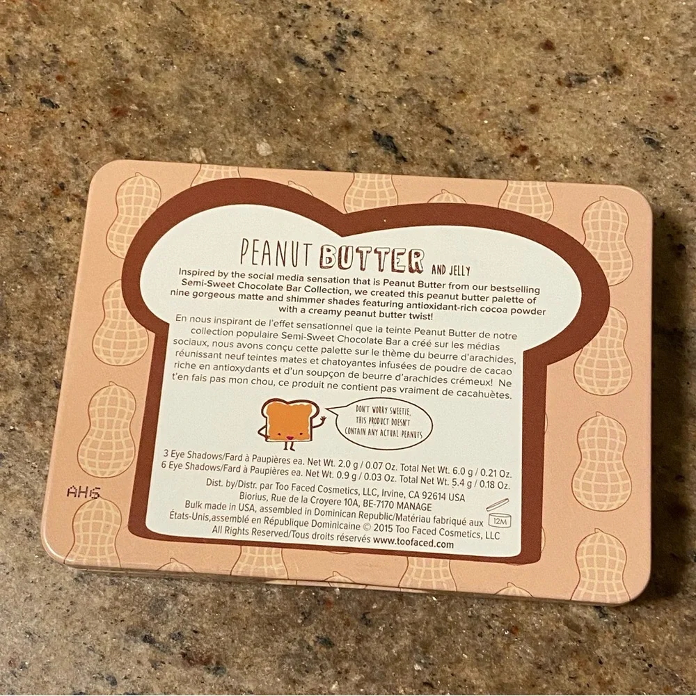 Too faced peanut butter & jelly eyeshadow palette eye color makeup brown coral